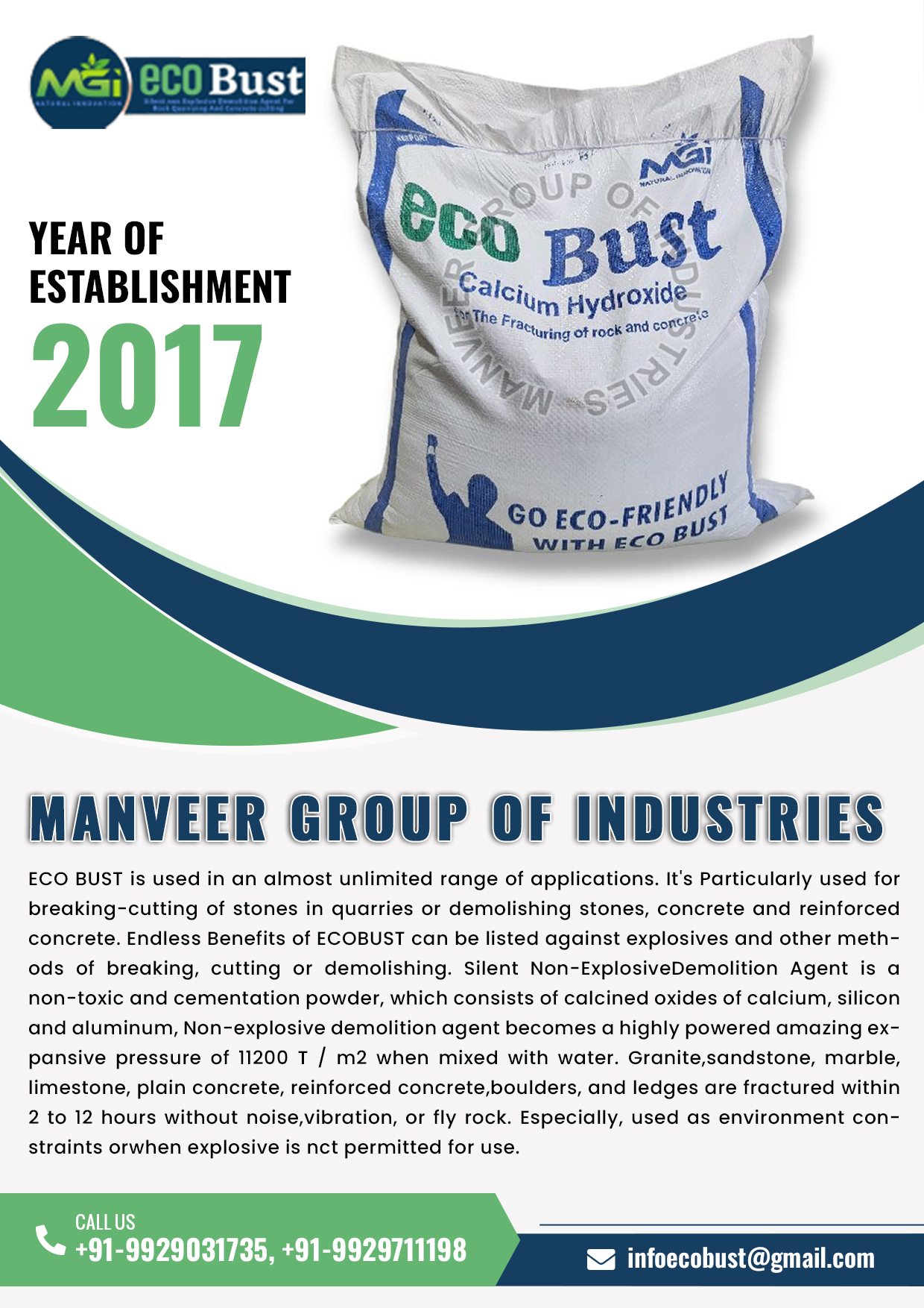 Ecobust Stone Cracking Powder flipbook information